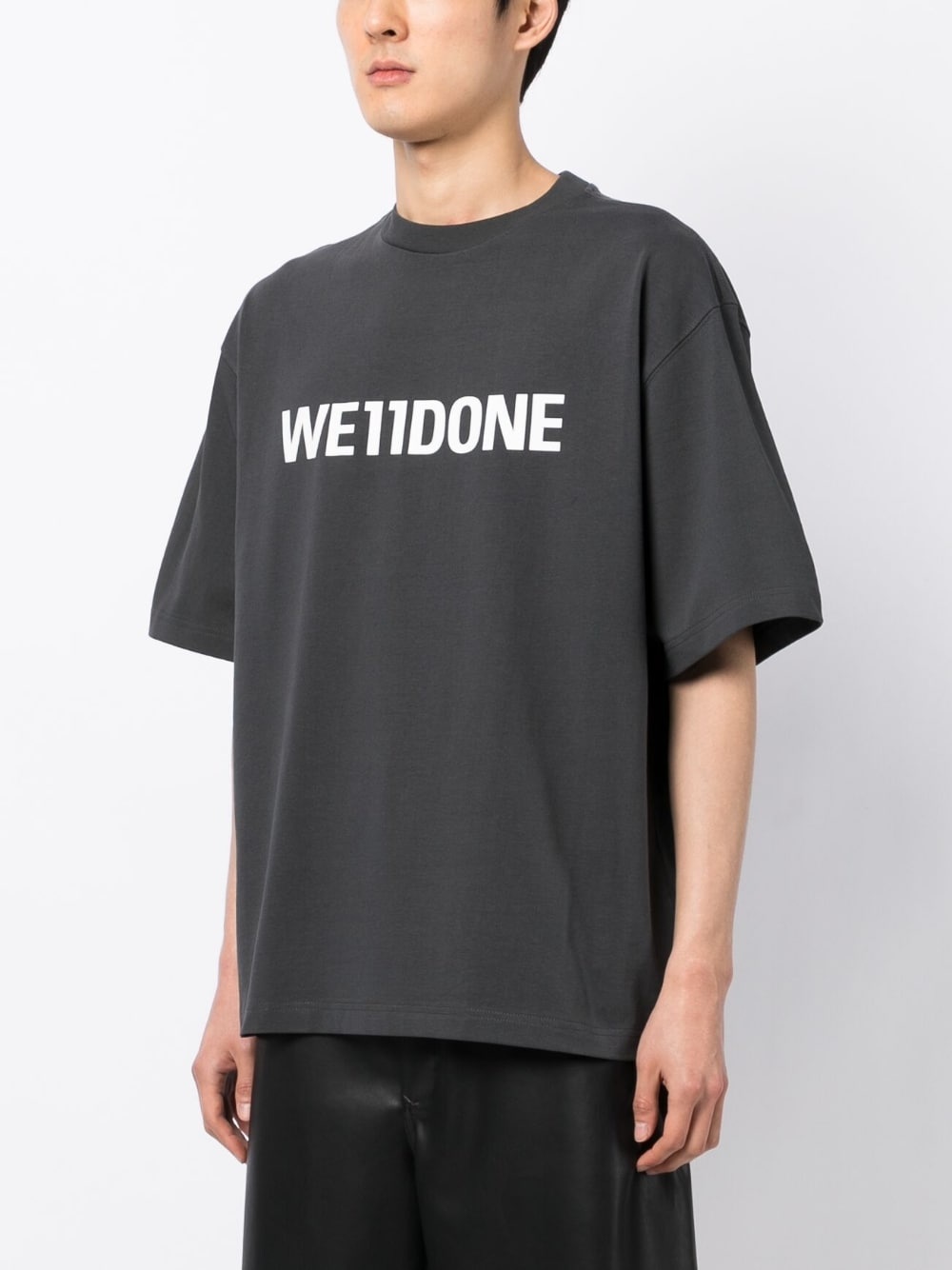 logo-print cotton T-shirt - 3