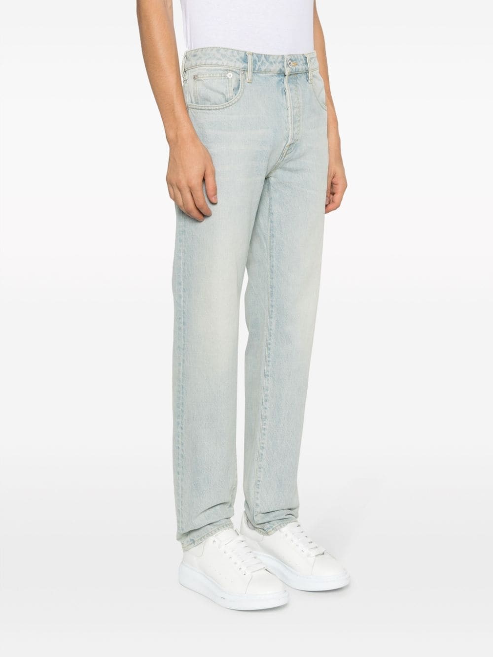 logo-patch slim-fit jeans - 4