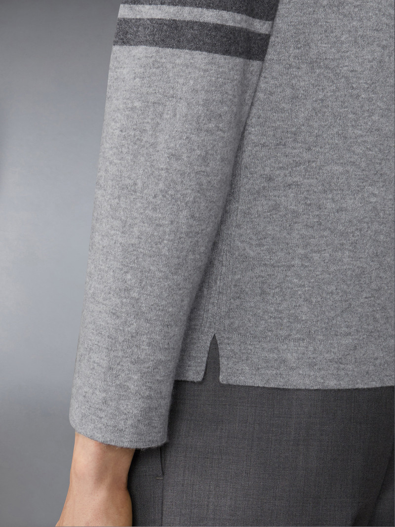 Cashmere Jersey Stitch 4-Bar Shirt 5