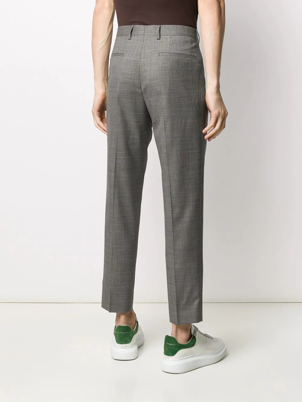 plaid tailored trousers - 4