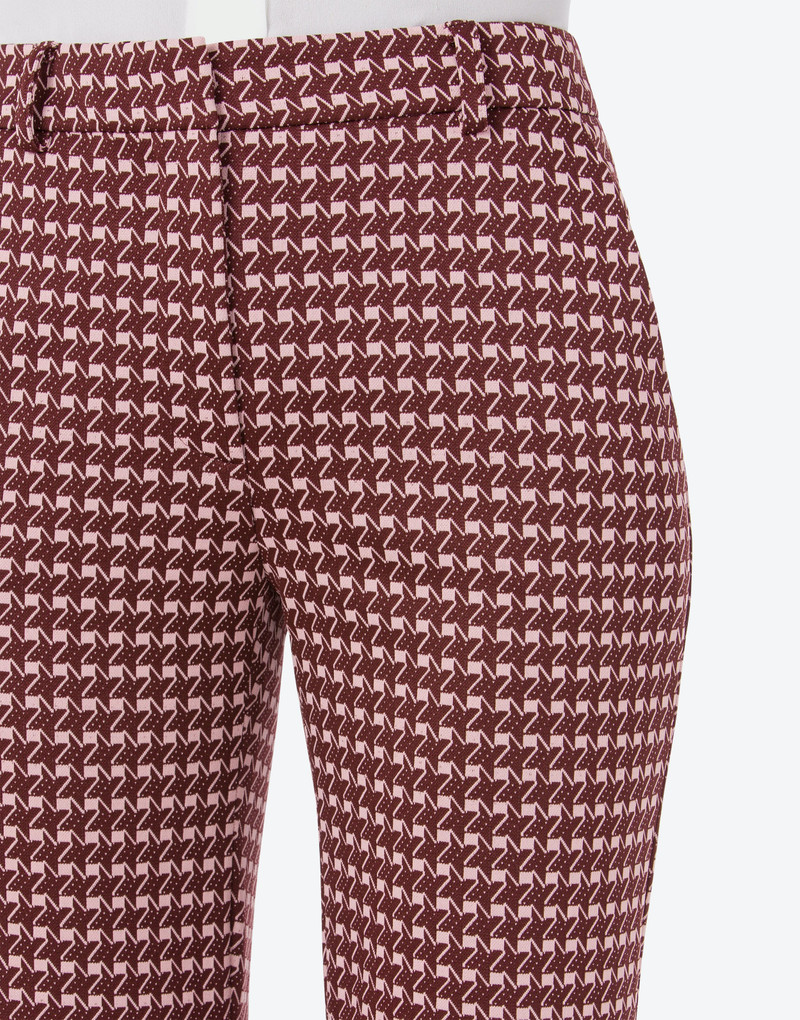 JACQUARD FLARED TROUSERS 4