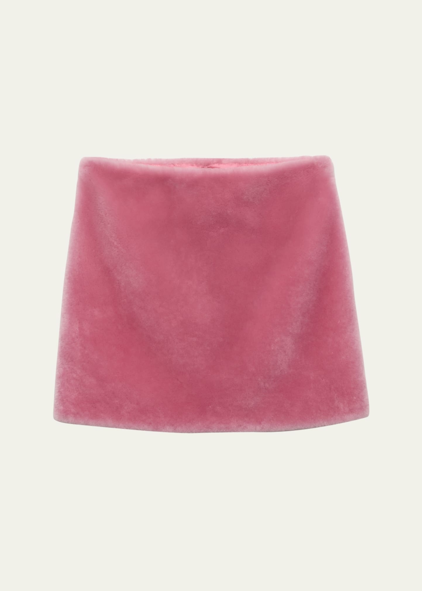 Montone Mini Shearling Skirt - 1