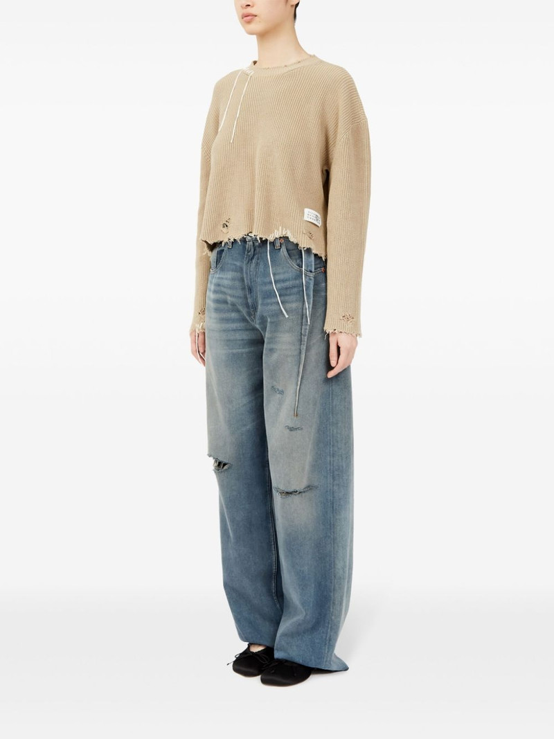 distressed knitted jumper 5