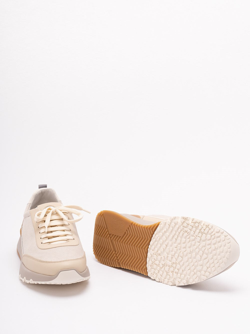 Brunello Cucinelli Men Suede And Calfskin Sneakers - 4