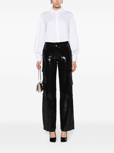 Alice + Olivia Hayes sequinned cargo pants outlook