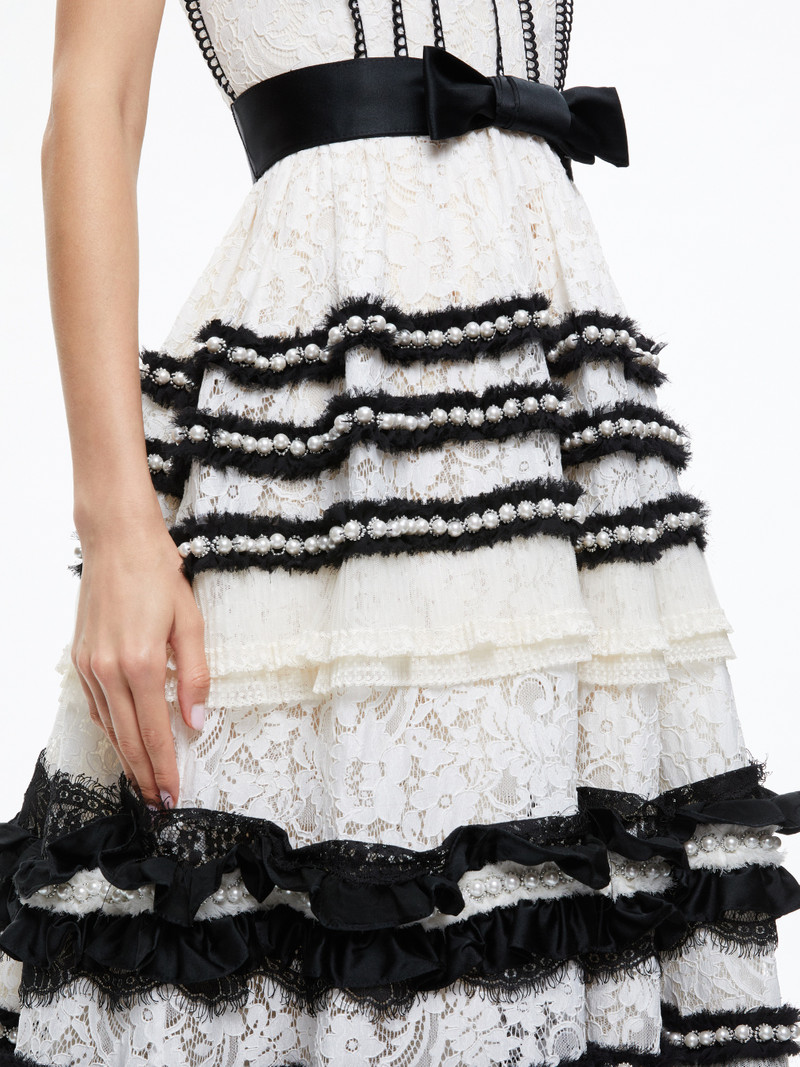 DENITA BUSTIER RUFFLE GOWN 4