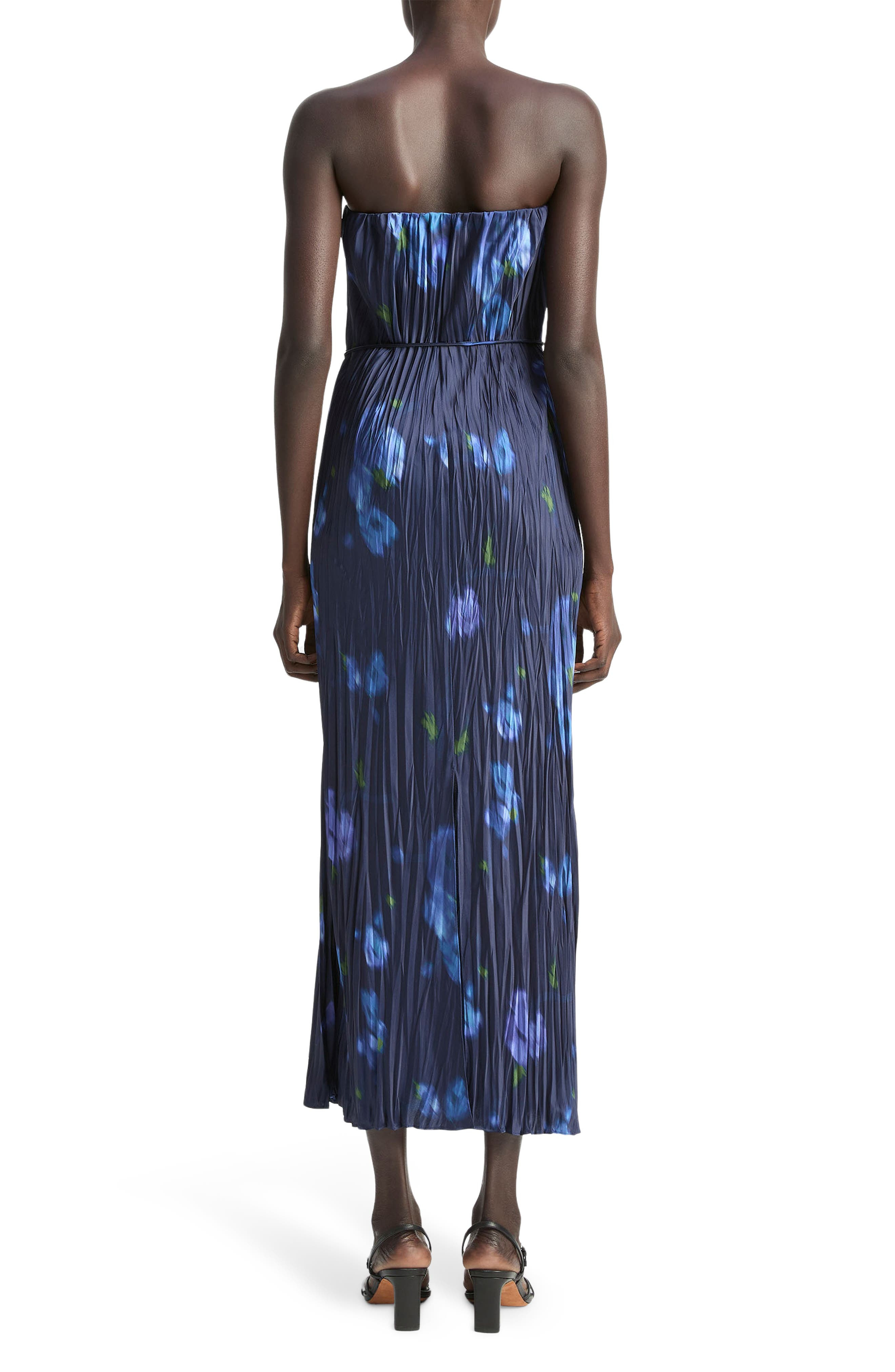 Vince Poppy Blur Crushed Column Gown in Midnight at Nordstrom - 2