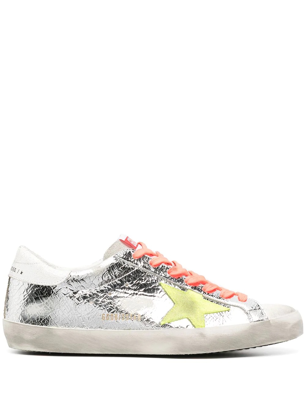 logo-patch distressed-effect sneakers - 1