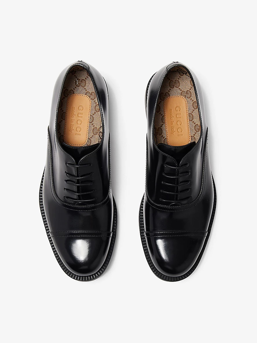Tempe Lace-Up Leather Brogues - 3