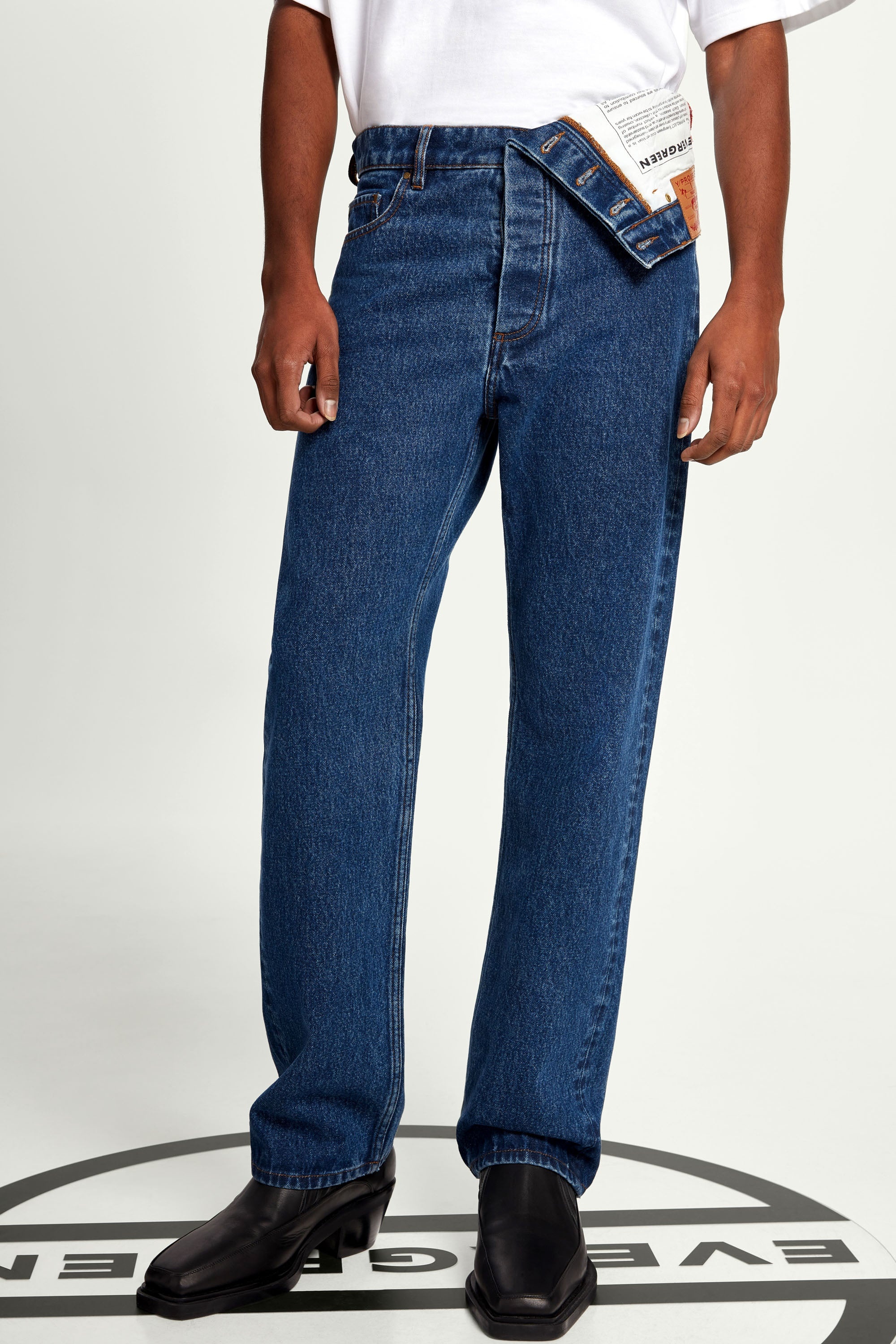 Y/Project Classic Asymmetric Waist Jeans | yproject | REVERSIBLE