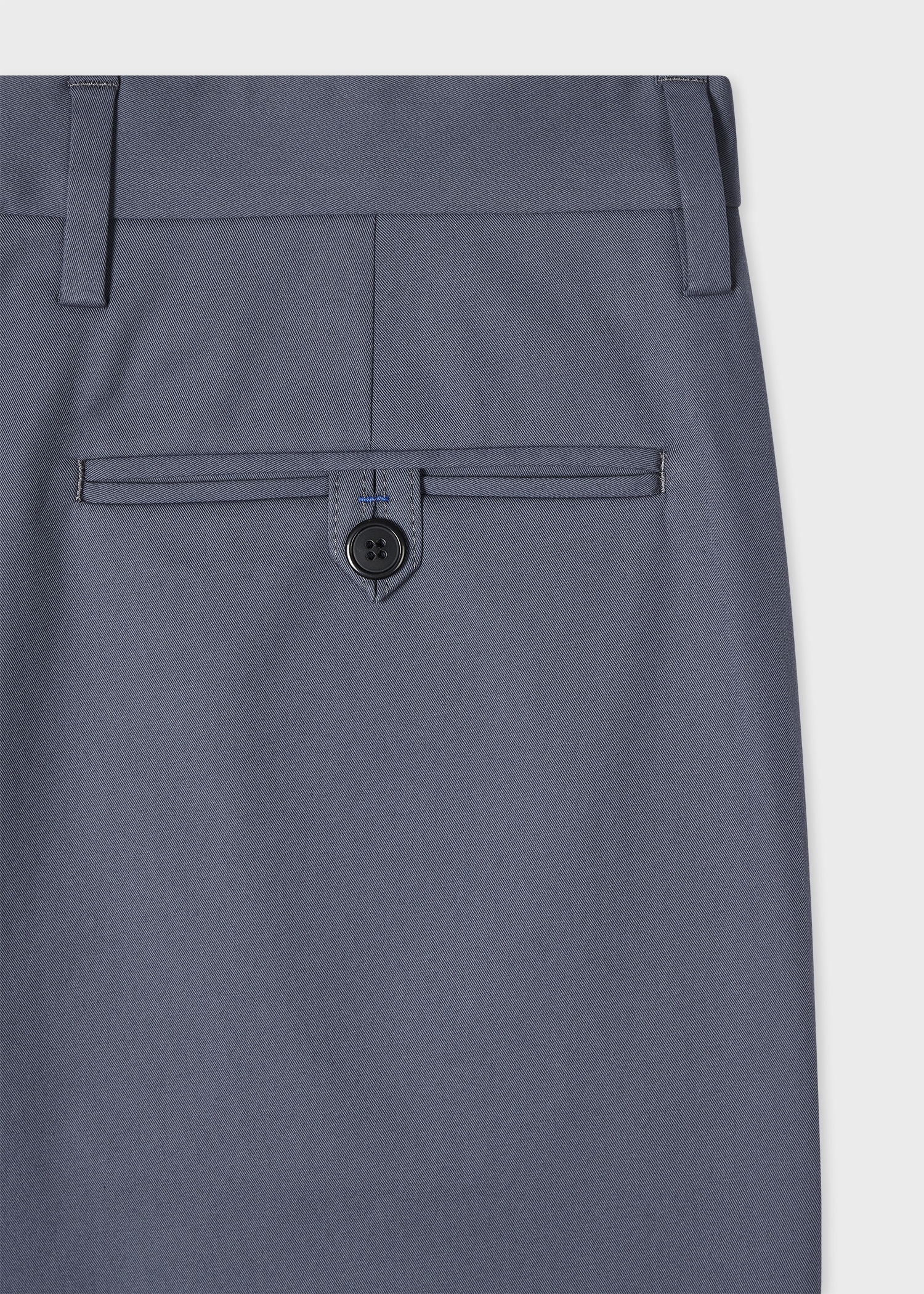 Dusty Blue Fine Cotton-Twill Chinos - 2