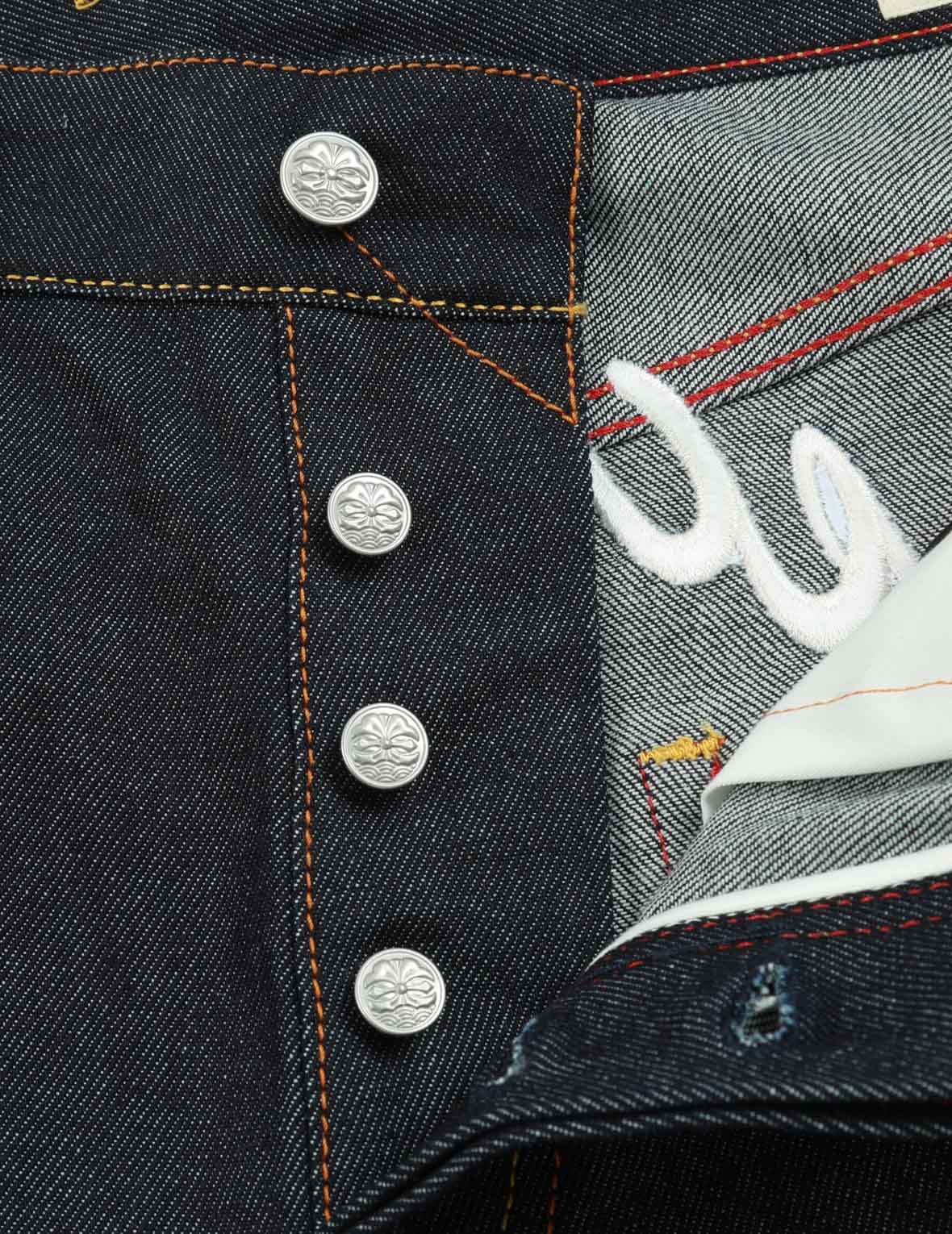 DRAGON-KOI AND SEAGULL EMBROIDERY CROPPED-FIT JEANS #2027 - 10