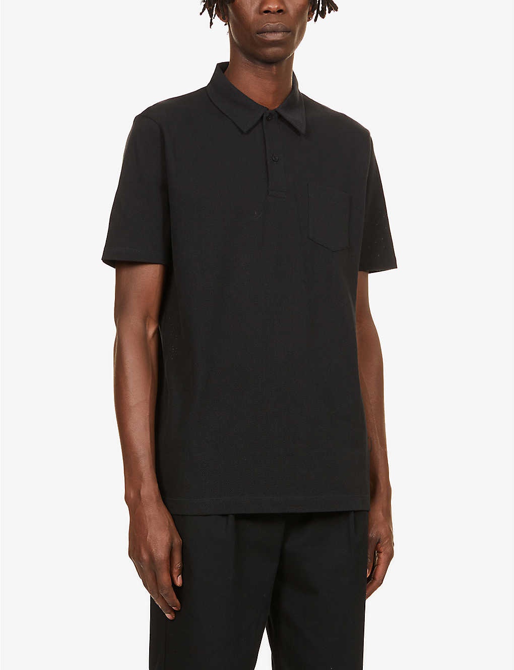 Riviera slim-fit cotton-piqué polo shirt - 3