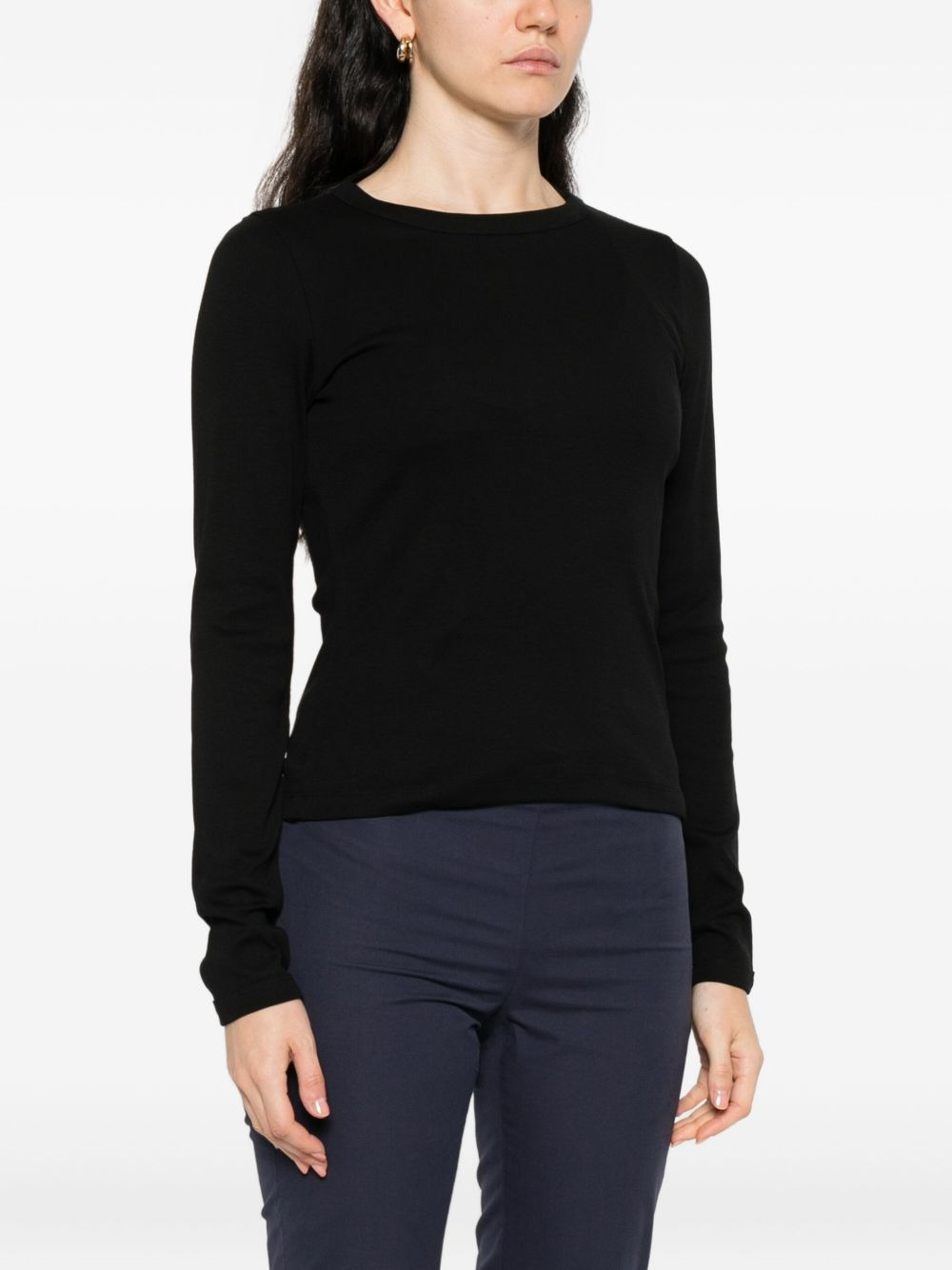 long-sleeve round-neck top - 3
