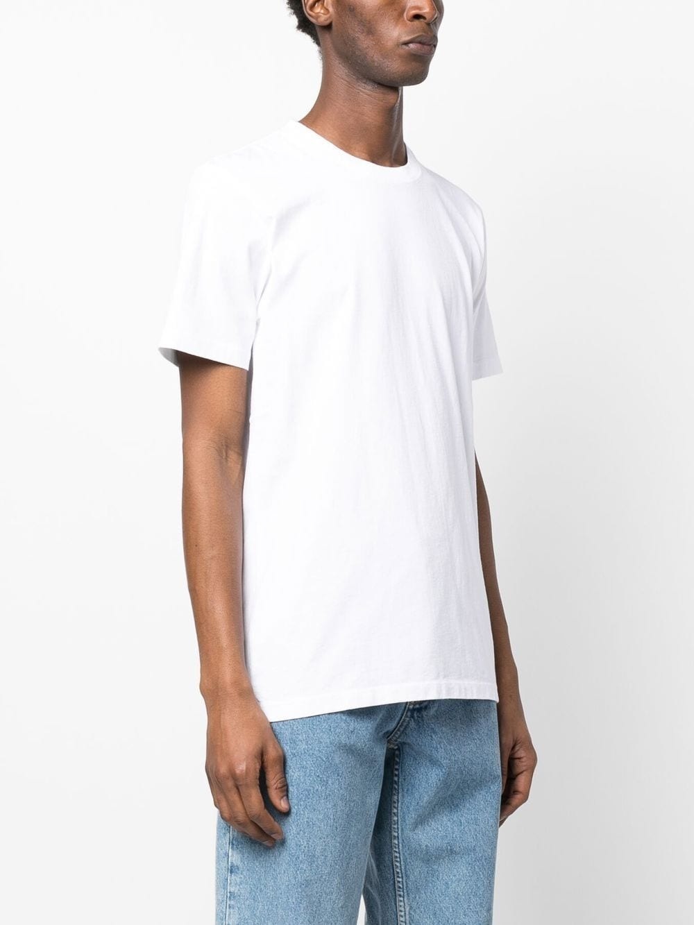 plain round-neck T-shirt - 3