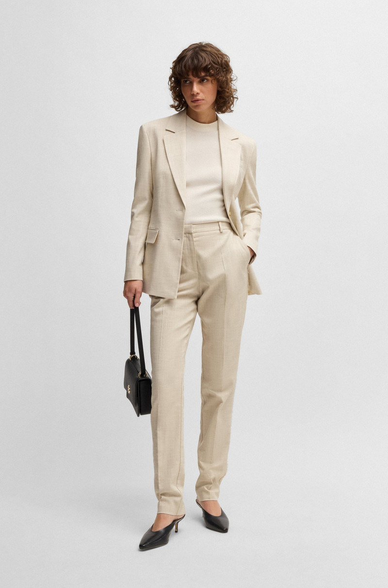 BOSS TAILORED JACKET IN MELANGE STRETCH FABRIC outlook