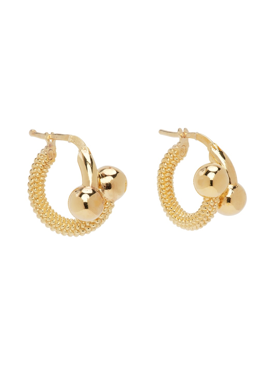 Gold Intreccio Hoop Earrings - 2