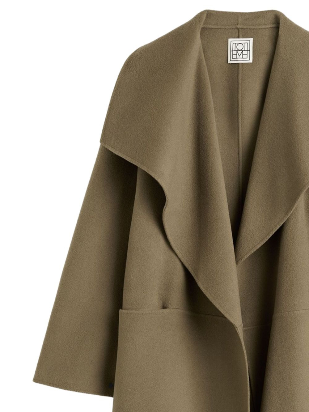 wide-lapel pocket coat - 2