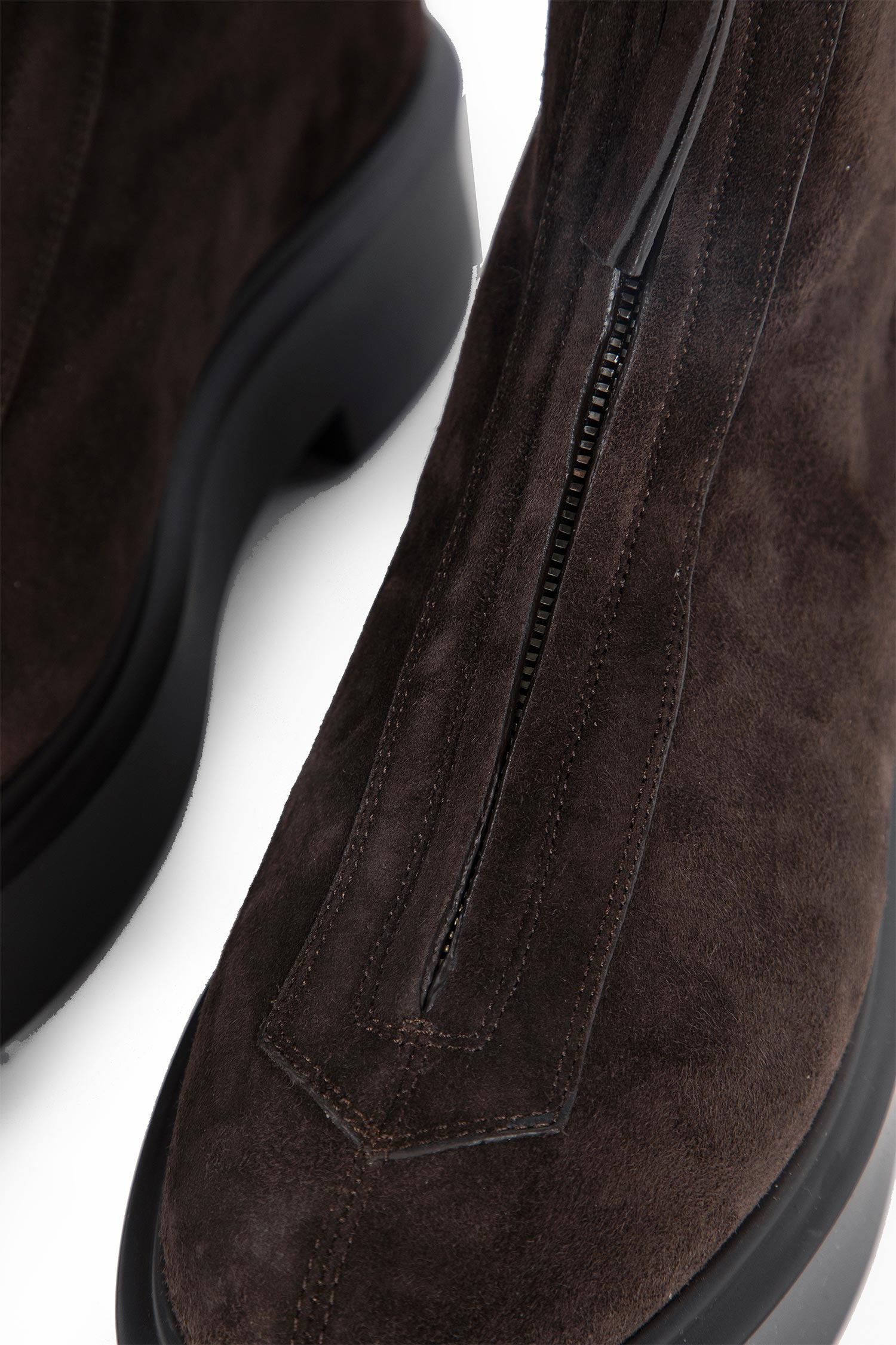 Zipped Boot In Suede - 7