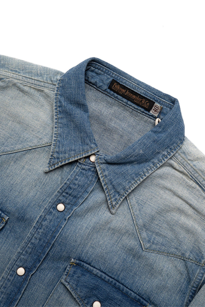 FULLCOUNT 4894HW Denim Western Shirt outlook