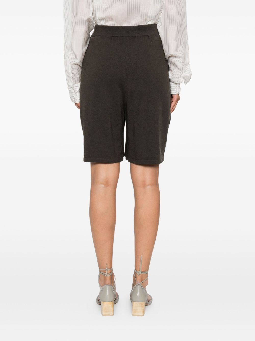 elastic-waistband pocket shorts - 4