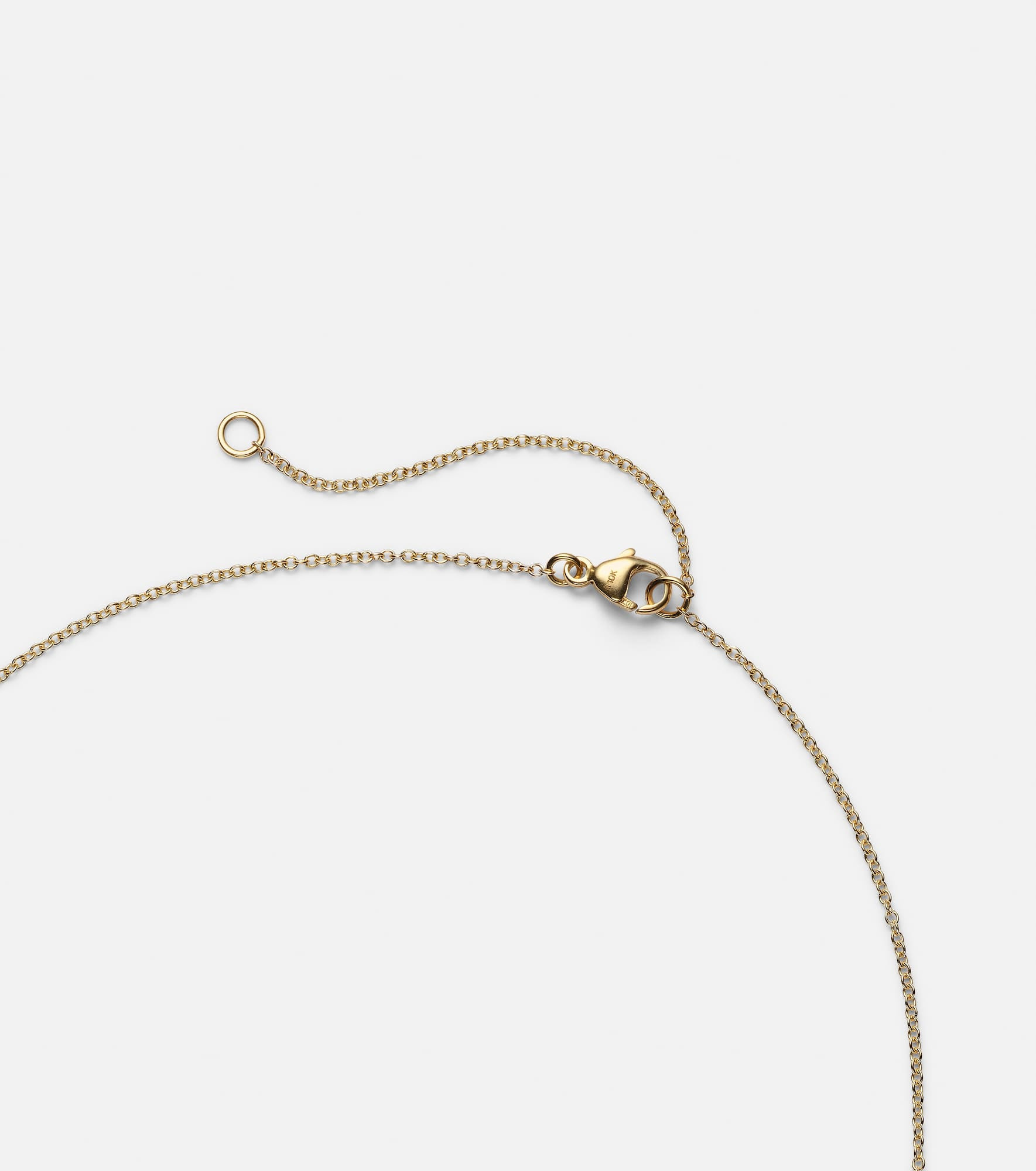 Perfect Pear 10kt gold necklace with diamonds - 6