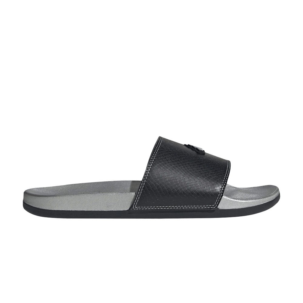 Adilette Comfort Slide 'Black Silver Metallic' - 1