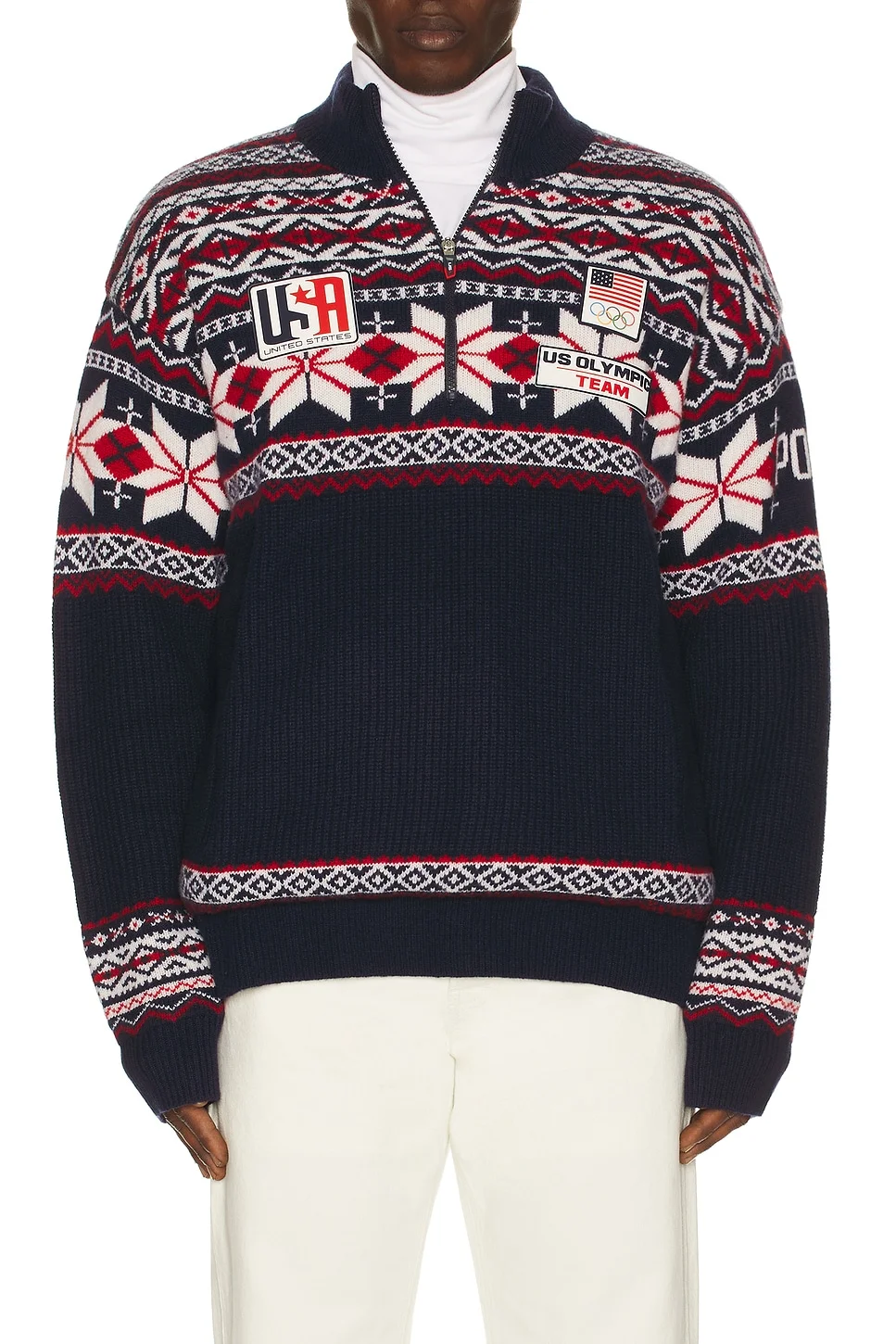 Winter Olympics Pullover Sweater - 1
