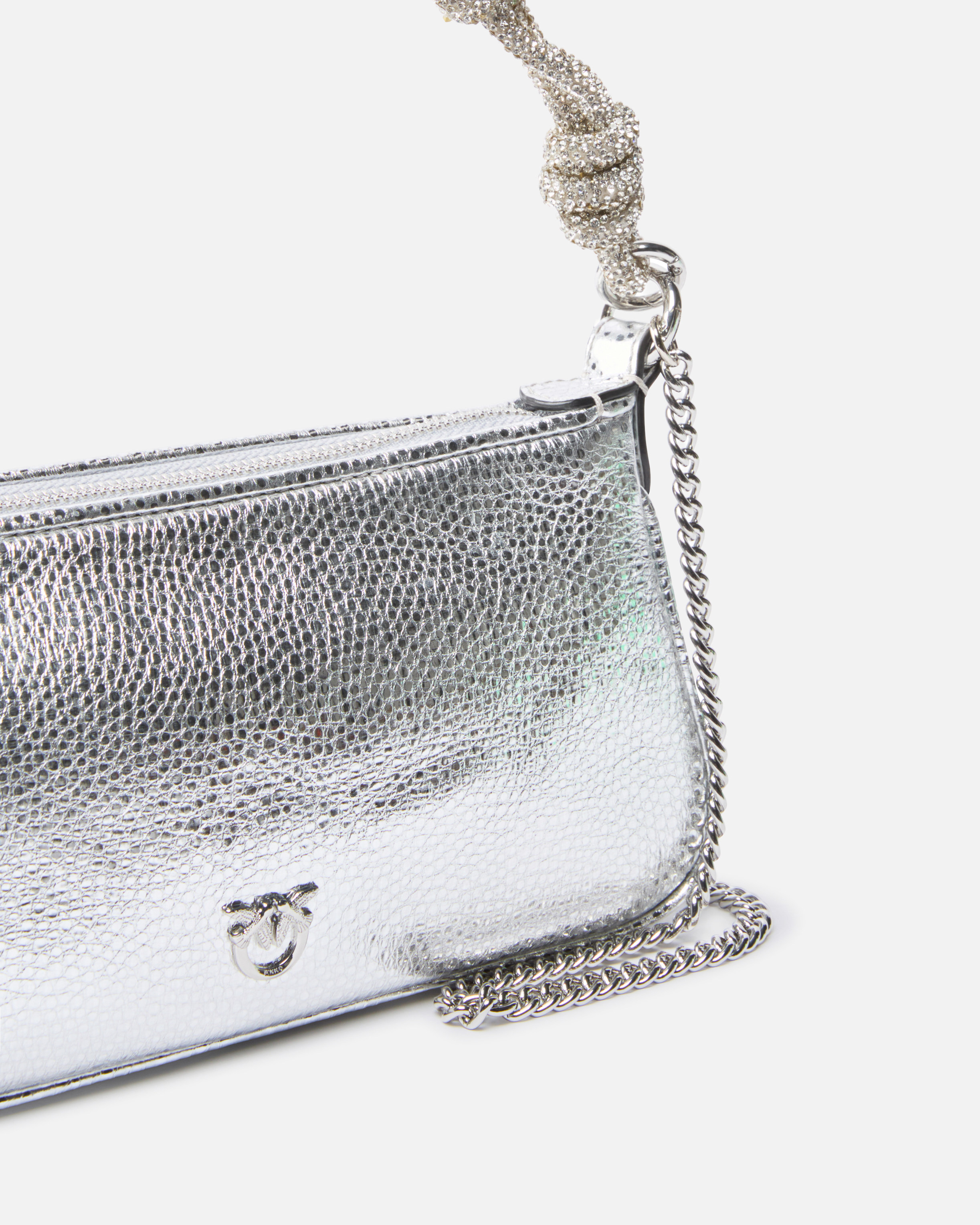 HALF MOON BAGUETTE MINI C LAMINATED TUMBLED LEATHER - 3