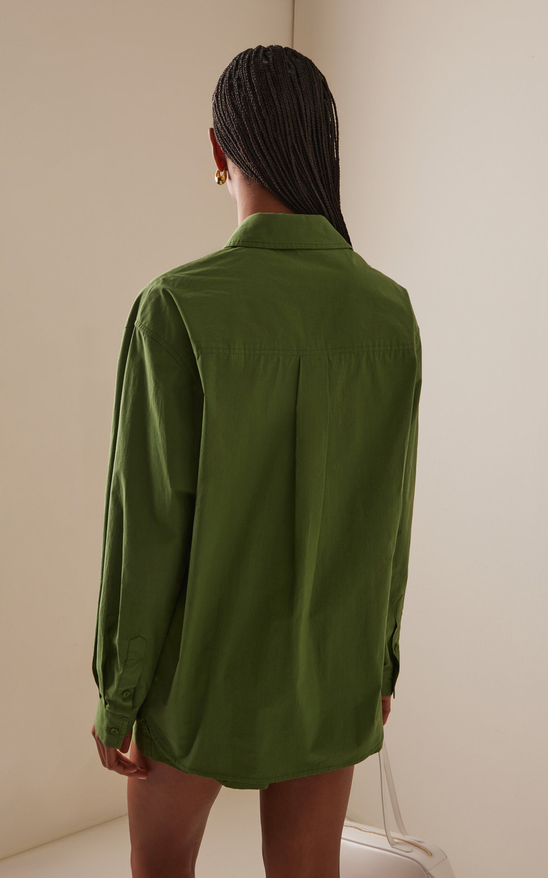 Relaxed Organic Cotton Shirt green 4