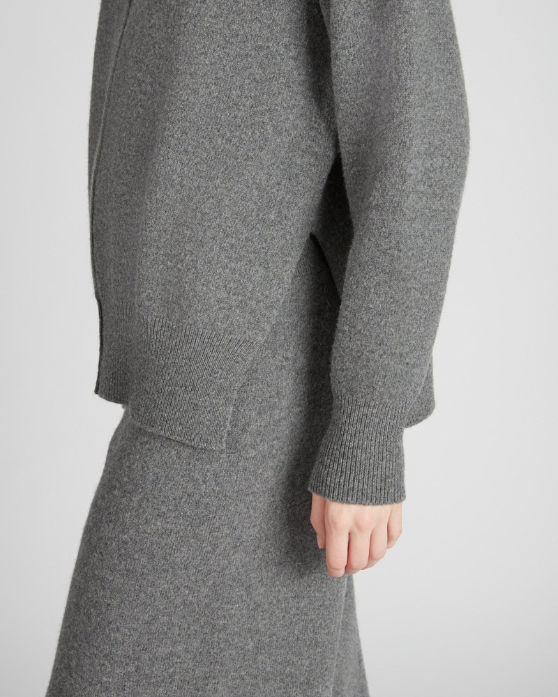 Regular fit wool and cashmere sweater 4