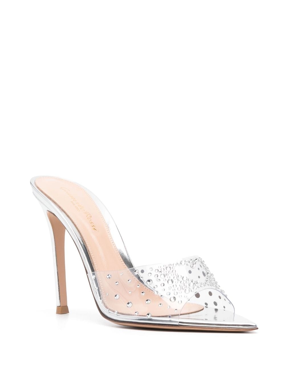 Elle crystal-embellished 110mm mules - 2