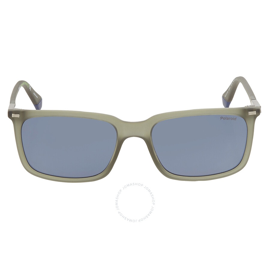 Polaroid - Polaroid Core Polarized Blue Rectangular Men's Sunglasses PLD 2117/S 0DLD/C3 55 - 1
