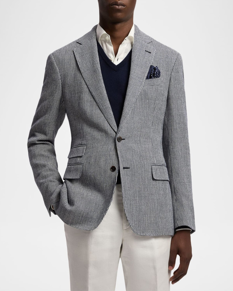 Men's Tickweave Micro-Houndstooth Sport Coat 4