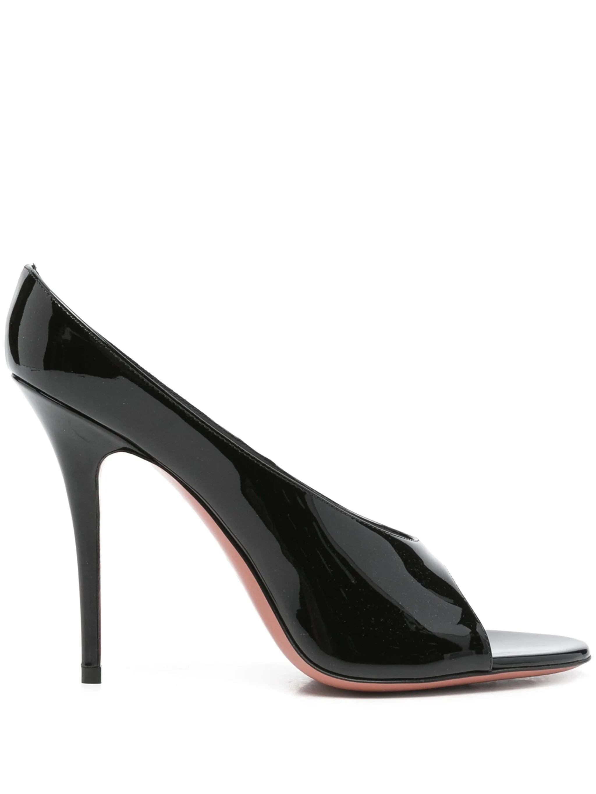 Amina Muaddi 110mm Leather Heeled Mules - 1