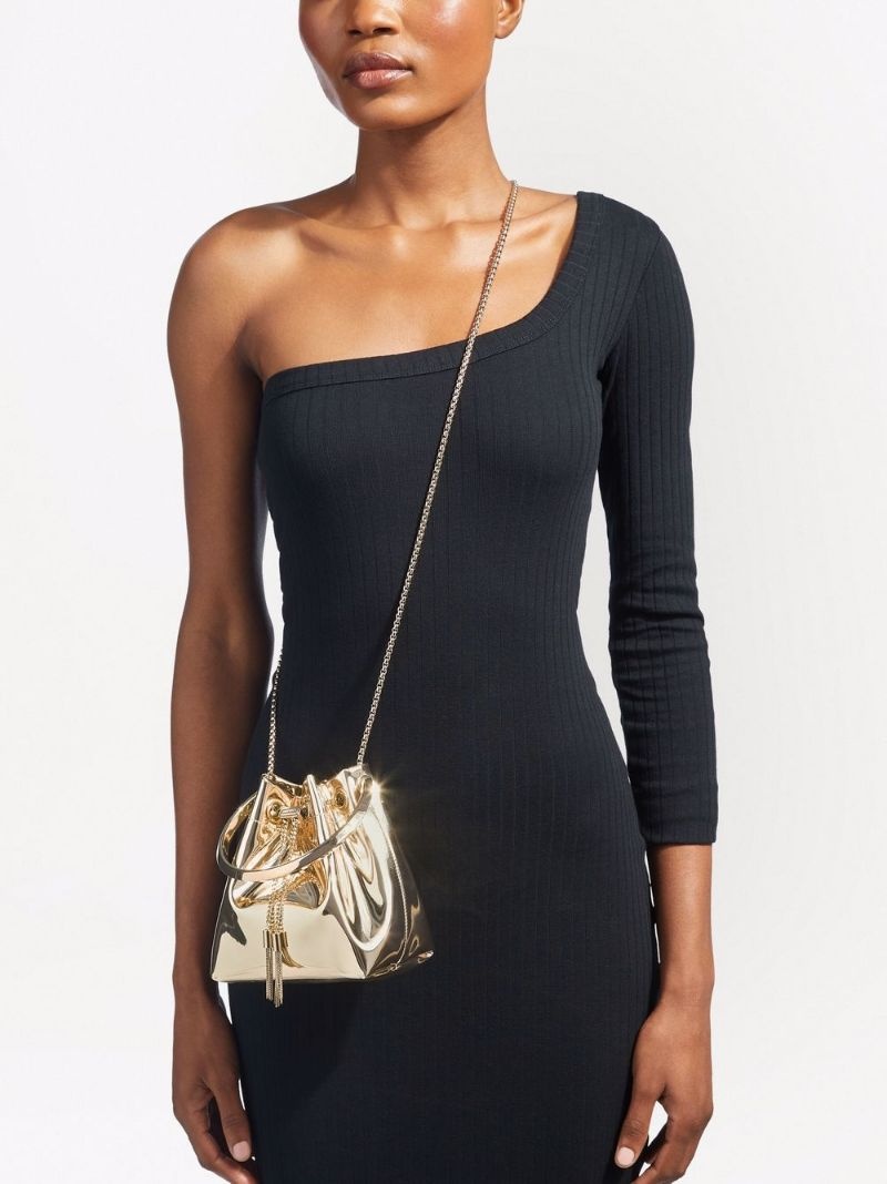 Bon Bon metallic-effect bucket bag - 2