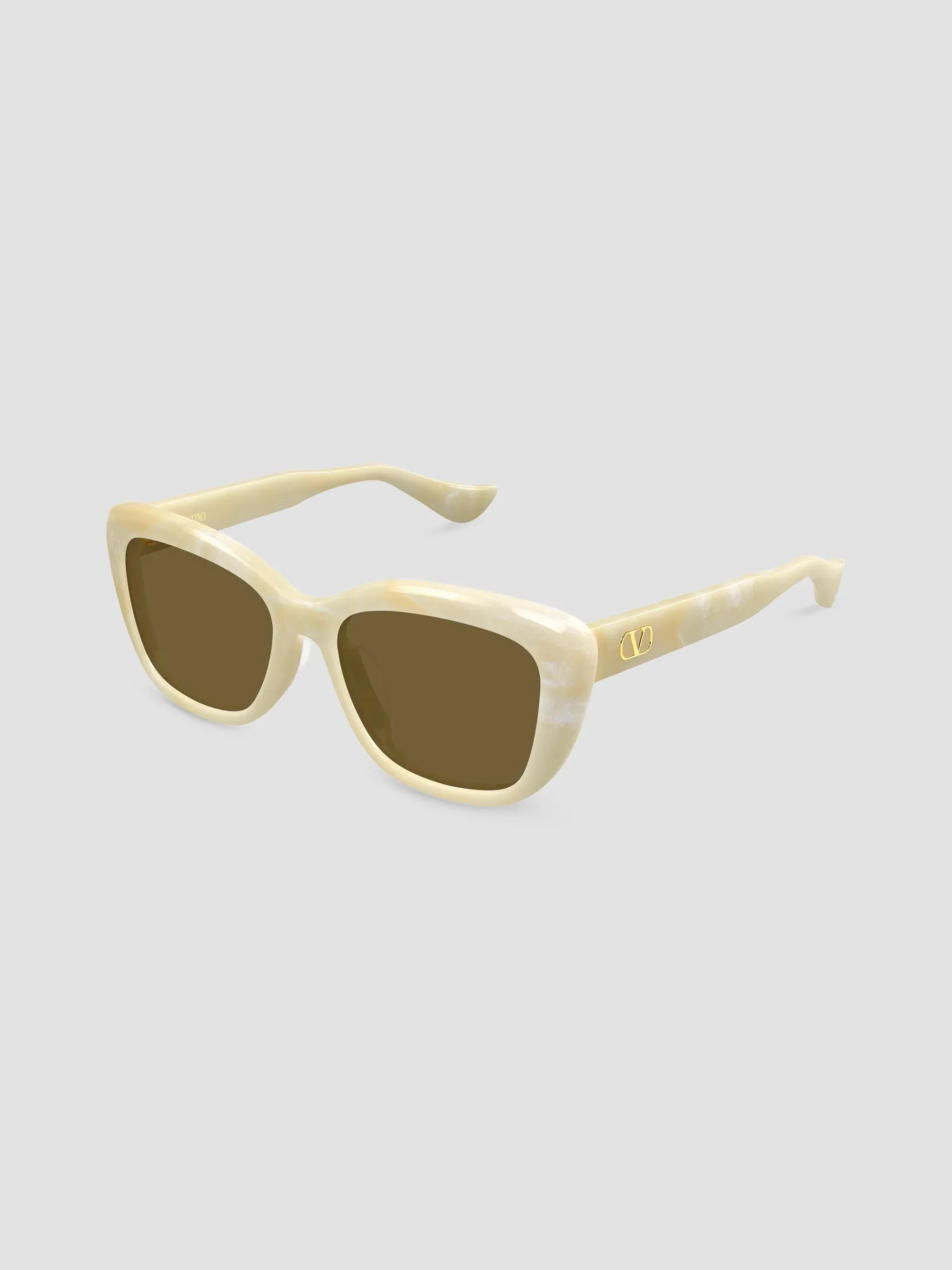 Women's VLogo 56MM Icon Butterfly Sunglasses - Ivory - 1