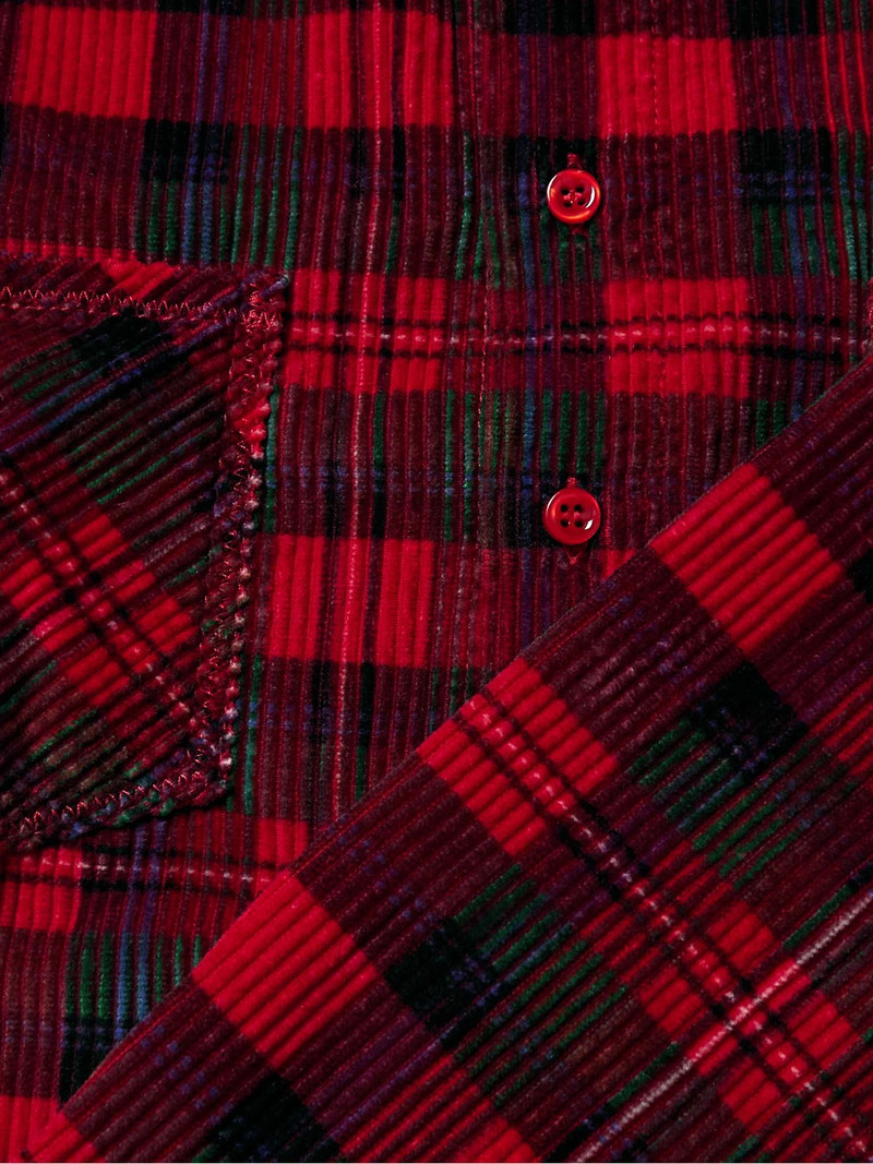Checked Cotton-Corduroy Shirt 3
