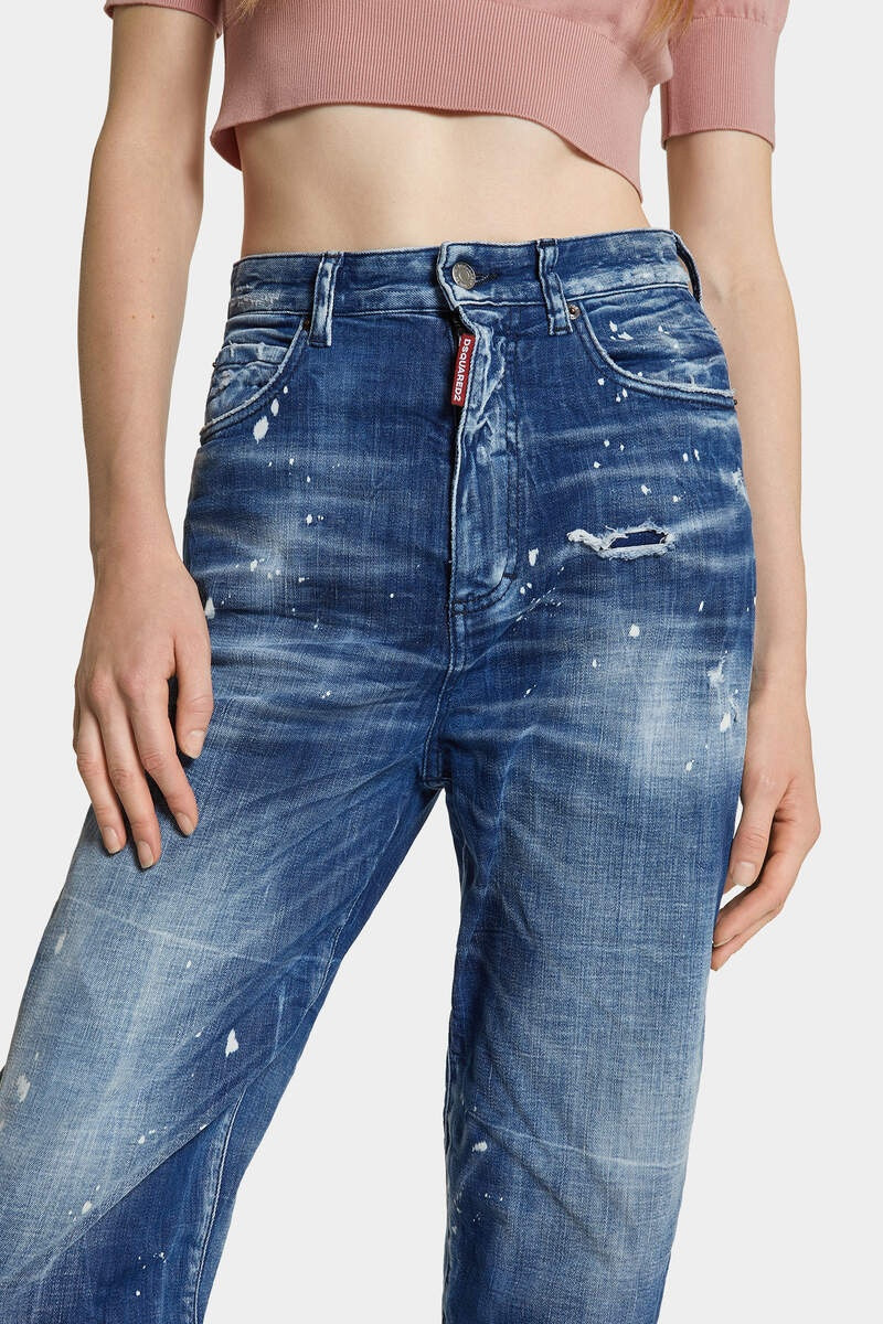 MEDIUM FILO BLU WASH 80'S JEANS 6