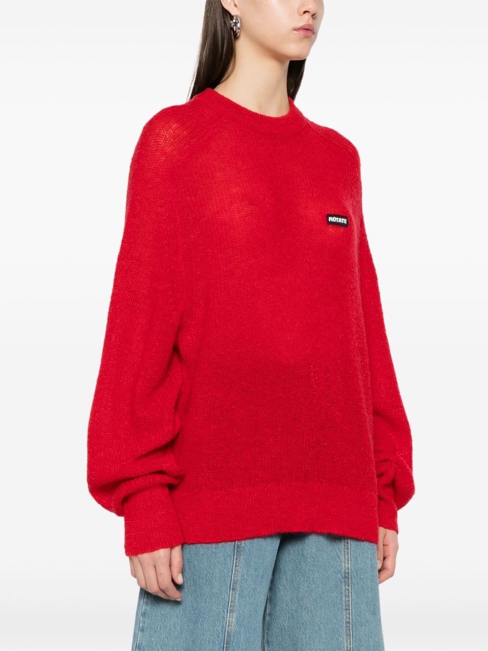 logo-patch sweater - 3