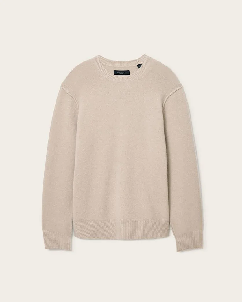 PATERN CREW NECK KNIT - 1