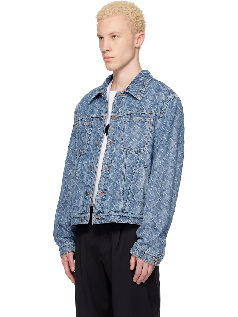 Lanvin Blue Lunar Year Jacquard Denim Jacket outlook