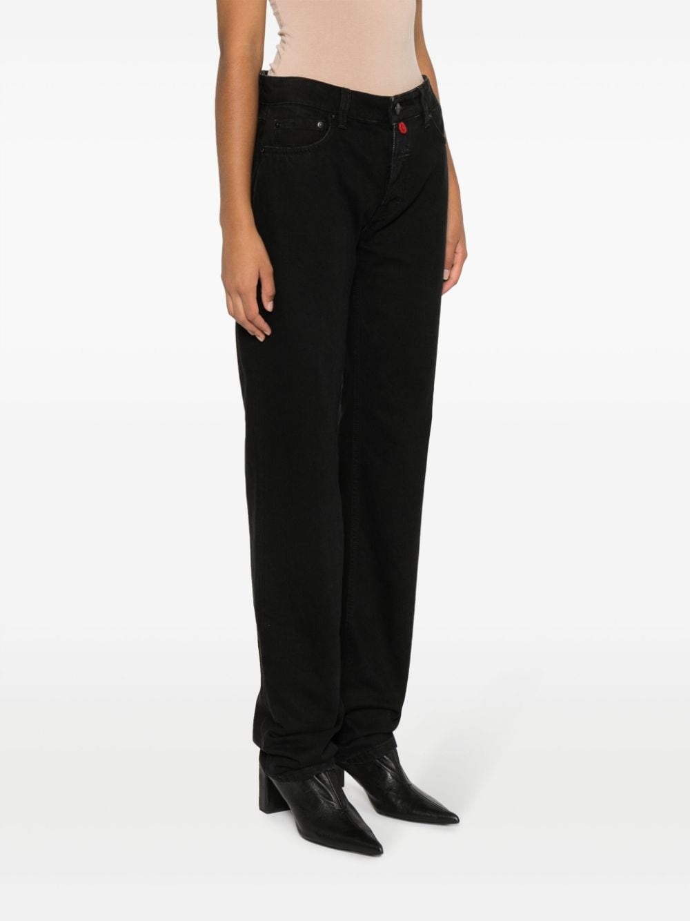 mid-rise straight-leg jeans - 3