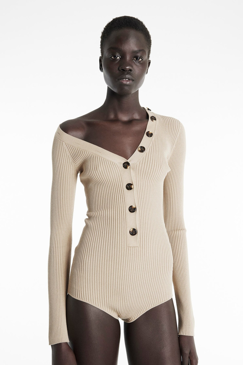 CARDIGAN BODY SUIT ECRU 5