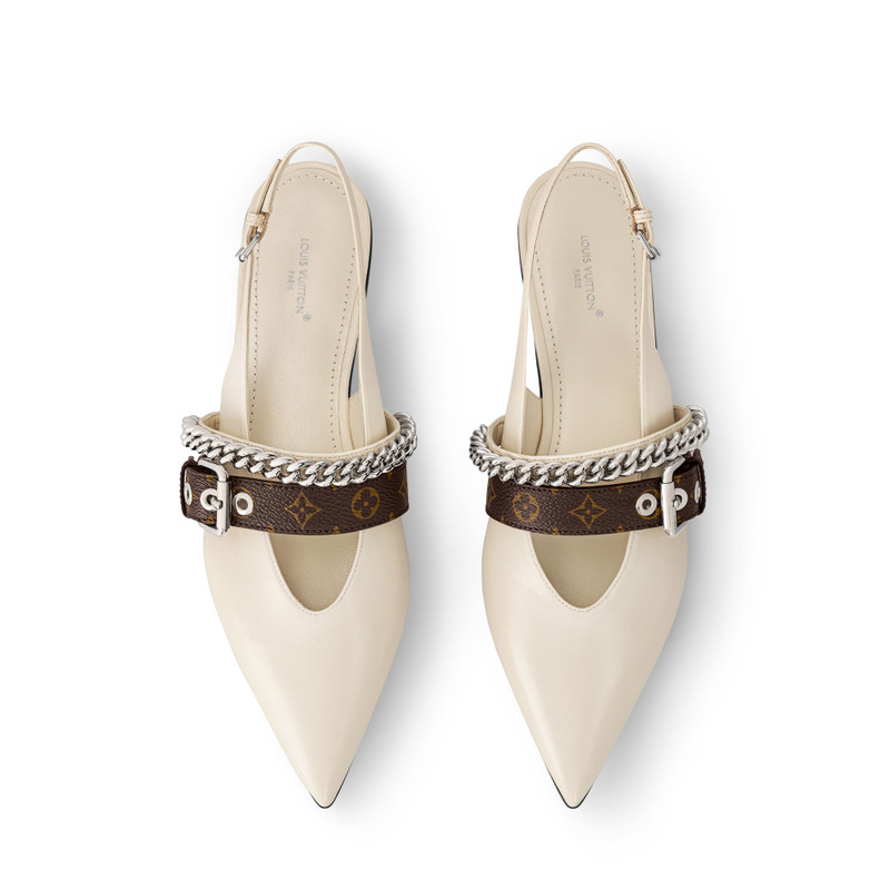 LV Vibe Slingback Flat Ballerina 3