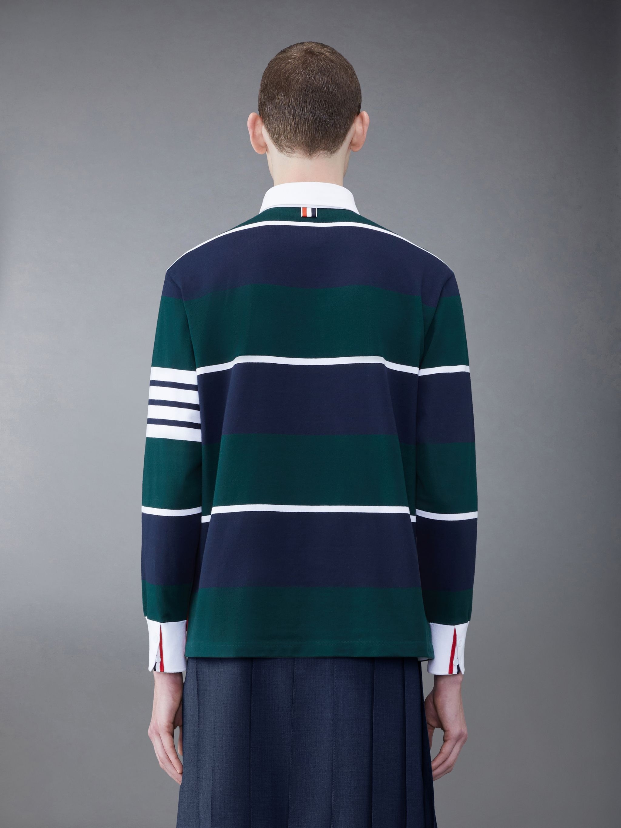 Rugby Stripe Football Oversized Polo - 2
