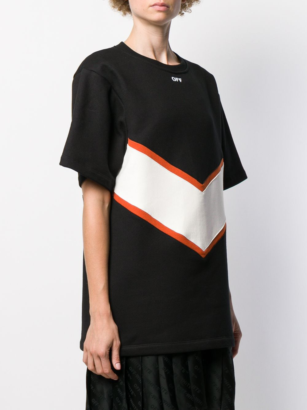 contrasting panels T-shirt dress - 3