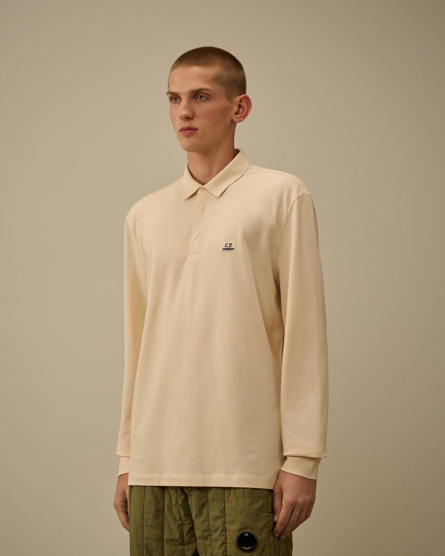 Stretch Piquet Long Sleeve Polo - 3