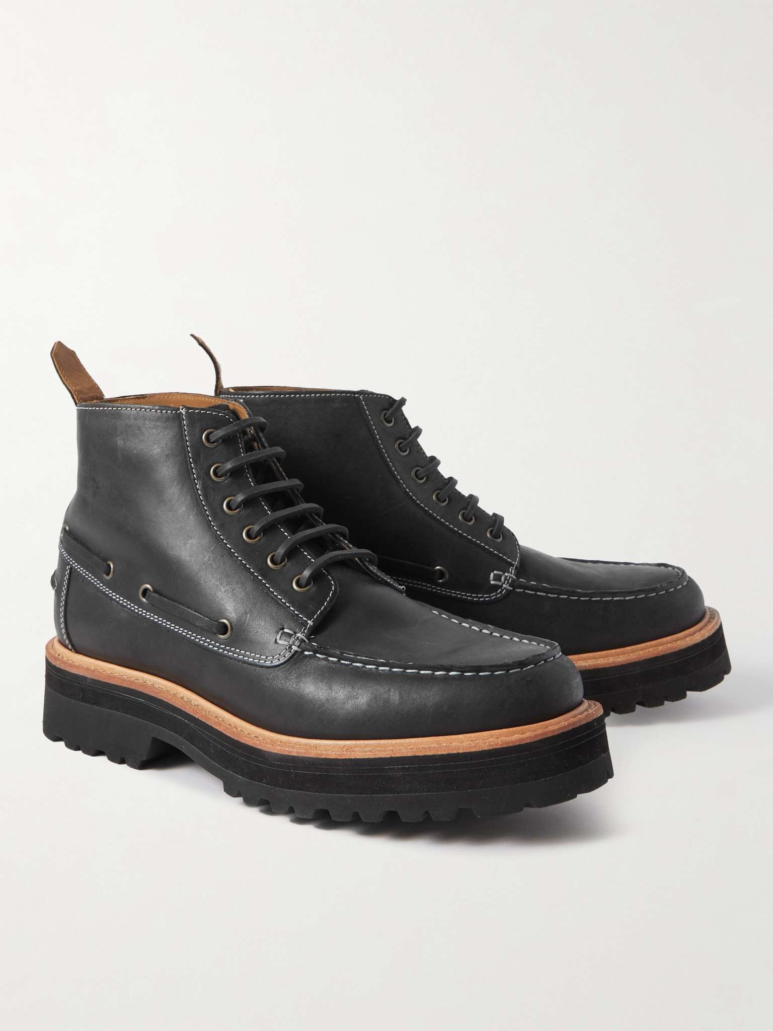 Grenson Easton Leather Boots REVERSIBLE