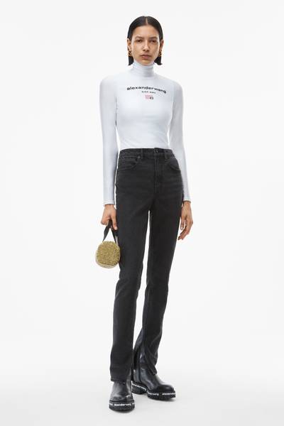 Alexander Wang STOVEPIPE JEAN IN AGED GREY DENIM outlook